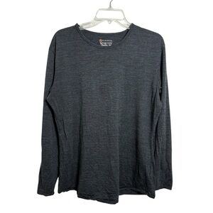 Cloudveil Merino Wool Long Sleeve Shirt Women’s Size XXL Grey Base Layer Top